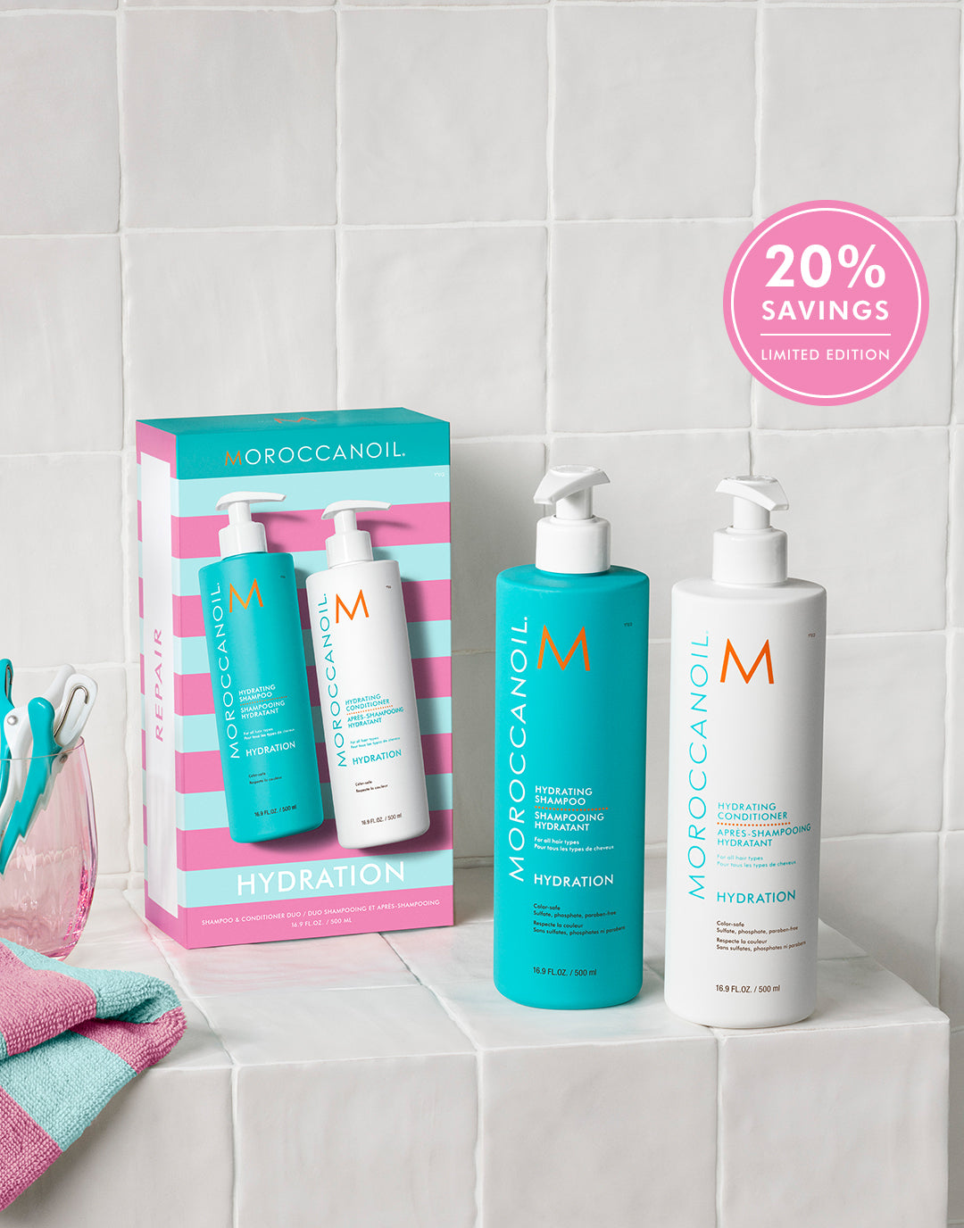 Hydrating Shampoo & Conditioner Half-Liter Set - Image 2